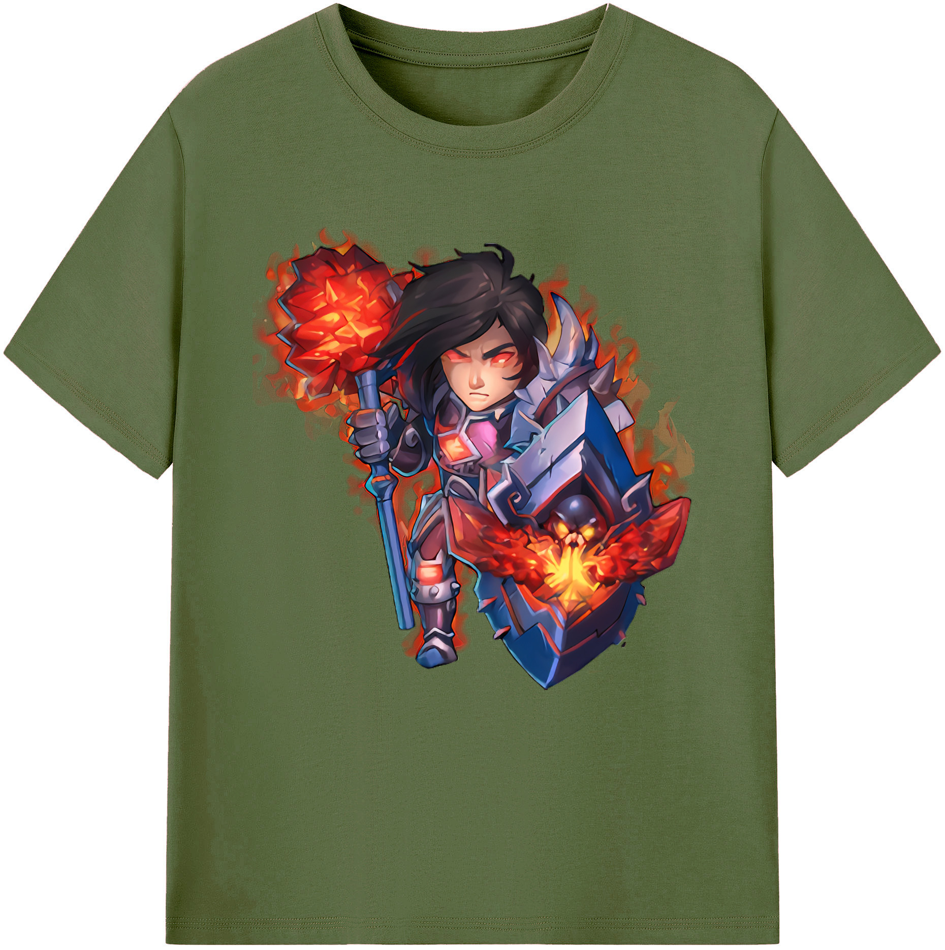 リーグ・オブ・レジェンド League of Legends LOL 綿100％半袖Tシャツ（フロントプリント）